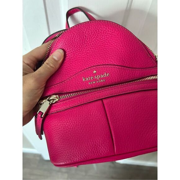 Kate spade mini backpack hot pink backpack with adjustable straps main image 10